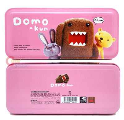 Domo Kun Metal Pencil Case -Pink